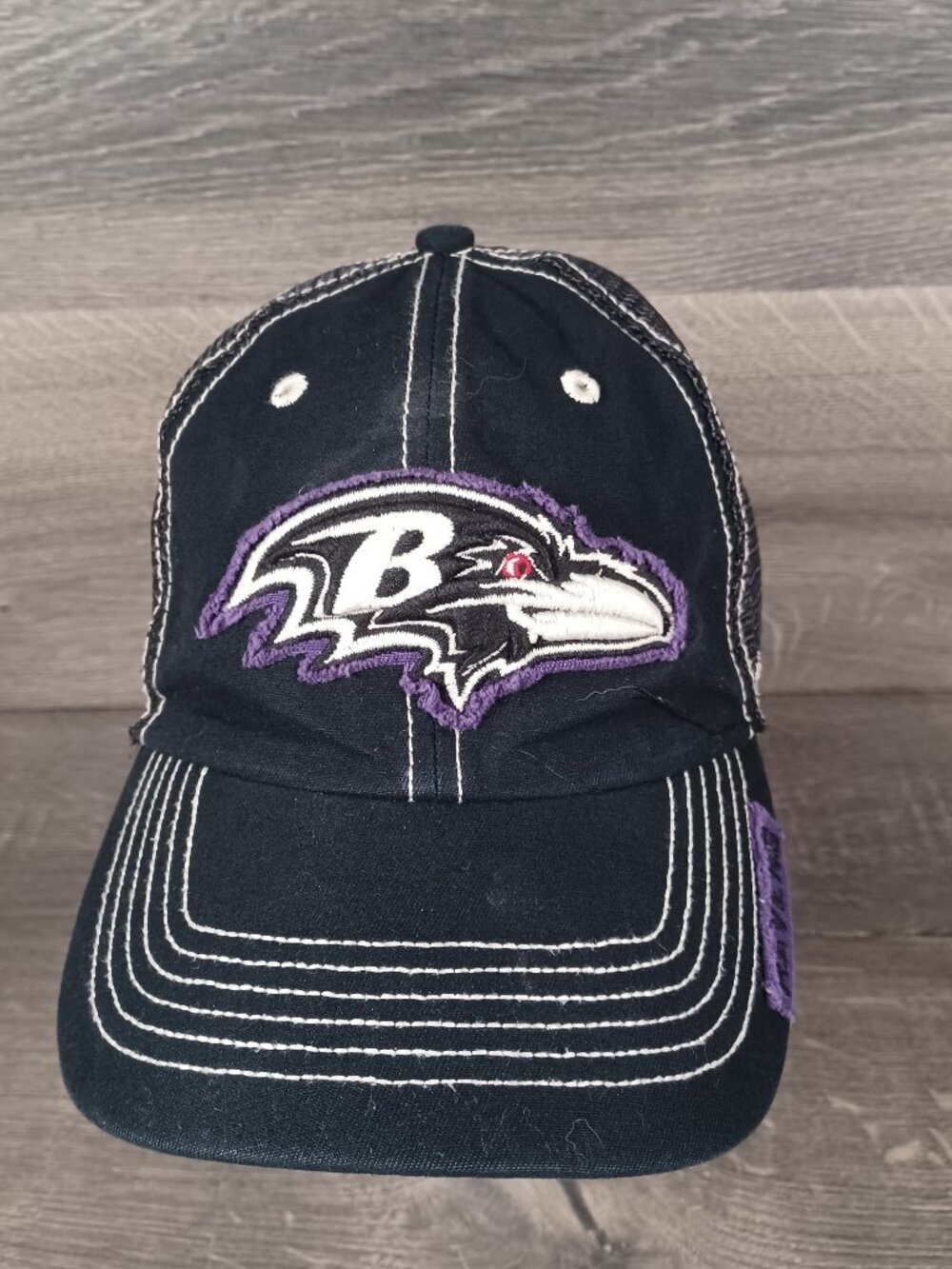 Baltimore Ravens '47 Brand All Black Adjustable Trucker Snapback Hat Unisex
